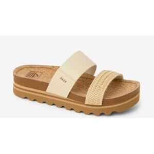 Reef Cushion Vista Hi Sandals Womens Size 9 Vegan Leather Cushioned Arch Support